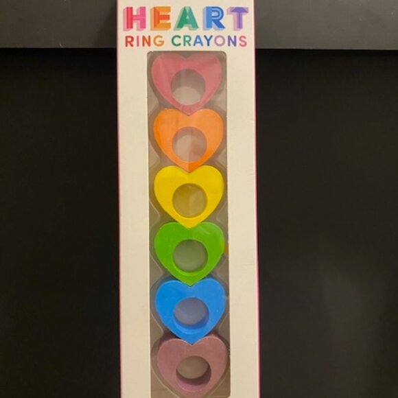 ooly: HEART RING CRAYONS *Set of 6* - Picture 1 of 6